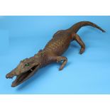 Taxidermy crocodile - Approx L: 97cm