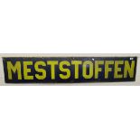 Enamel sign - Meststoffen - Approx: 155cm x 30cm