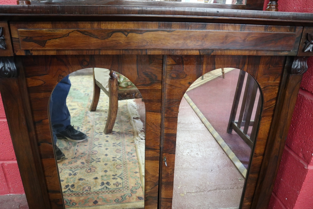 Rosewood chiffonier with mirrors - Approx W: 98cm x D: 40.5cm x H: 130cm - Image 3 of 5