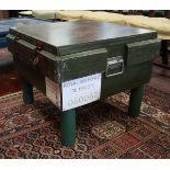 Coffee table made from upcycled Royal Air Force ammo box - Approx W: 63cm x D: 63cm x H: 49cm
