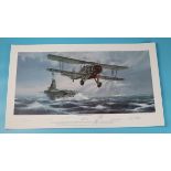 RAF Print - Flight Against The Bismark by Philip West - Artists Studio Proof - 7 of 15 signed by the