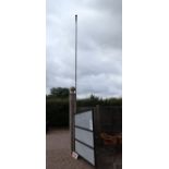 Good sectional 20 foot flagpole with accessories