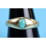 Gold turquoise ring