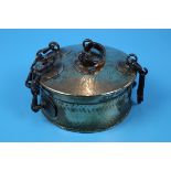 Decorative Indian brass chapati poori container
