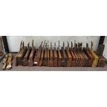Collection of 25 early wood planes