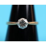 18ct diamond solitaire ring