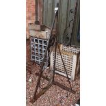 Large wrought iron hanging bracket