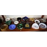 Collection of advertising ashtrays