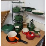 Collection of Le Creuset kitchenalia