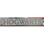 Wooden Harry Potter sign - Hogwarts