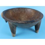 Wooden doh bowl - Approx diameter 39cm