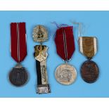 4 German medals / badges - circa 1930's