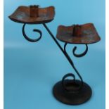 Newlyn style candlestick holder