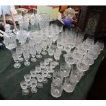 Large collection of cut glass, believed to be all Thomas Webb