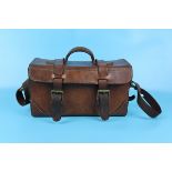 Vintage leather cartridge bag