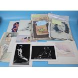 4 picture portfolios by H E Foster - Animals, still life, nude studies and 1940's film stars