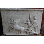 Plaster plaque - Roman theme - Approx 102cm x 68cm