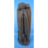 Unusual wooden carving - Broken neck - Approx H: 62cm