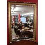 Bevelled glass gilt framed mirror