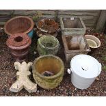 Collection of stoneware pots etc