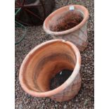 Pair of terracotta planters