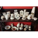 Collection of crested-ware to include Goss