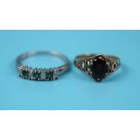 2 stone set rings