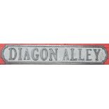Wooden Harry Potter sign - Diagon Alley