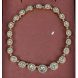 Vintage gilt and diamante Butler & Wilson necklace