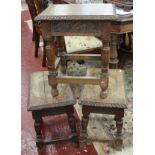 3 matching small stools / tables