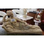 Reclining lady figure