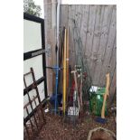 Large collection of garden tools