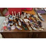 Collection of ceramic shoes & hats etc. to include examples by Raine