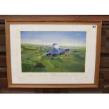 L/E signed print of Concorde - '002 Airborne' - signed by Artist & 2 pilots