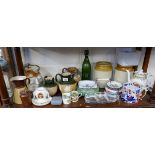 Large collection of advertising jugs etc