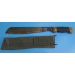 1964 military machete in sheath