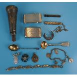 Collection of silver & white metal collectables
