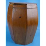 Large wooden tea caddy - Height approx 45cm