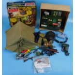 Boxed Action Man team control centre & bag of accessories