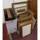 3 boxes of frames