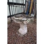 Stone bird bath