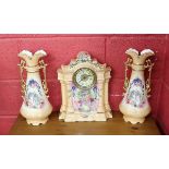 Clock garniture