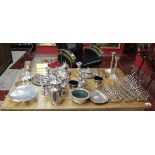 Collection of silver plate to include Mappin & Webb