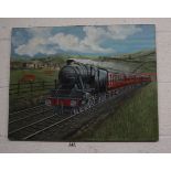 Oil on canvas - Train