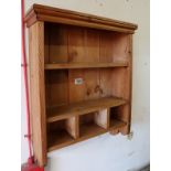 Pine wall shelves