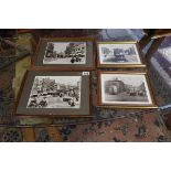 4 early framed photographs