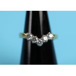 18ct diamond set ring - Approx ½ carat of diamonds