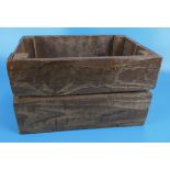 Rustic wooden crate