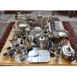 Large collection of silver plate etc