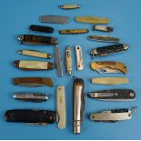 Collection of pocket knives